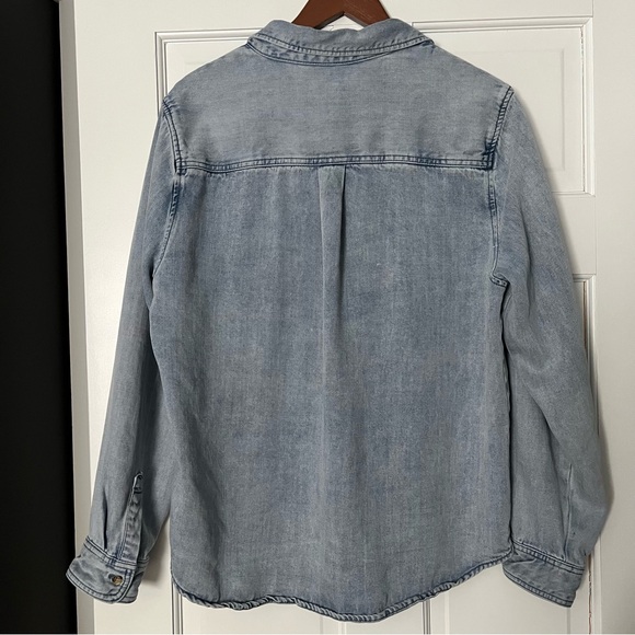 Velvet Heart Oversized Chambray Denim Shirt Size Large - Picture 6 of 10